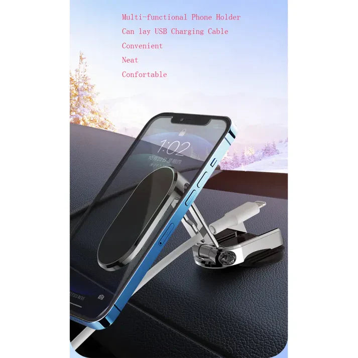 Alloy Folding Magnetic Car Phone Holder