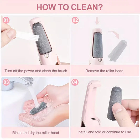 Electric Rechargeable Foot Smoother - Professional Callus & Dead Skin Remover