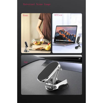 Alloy Folding Magnetic Car Phone Holder