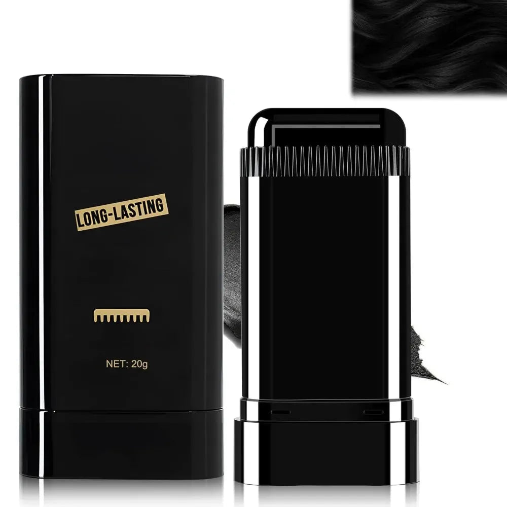 Water & Sweat Proof Hair Comb Dye - Instant Grey Coverage | One-Step Root Touch Up Stick