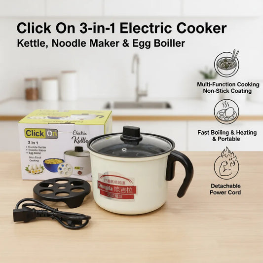 3-in-1 Electric Kettle – Fast, Safe & Multi-Functional